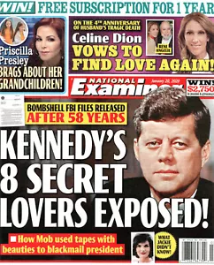 National Examiner January 20 2020 John F. Kennedy Priscilla Presley Celine Dion - Imagen 1 de 3