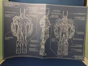 Nuevo Proyecto Batman Batsuit Impresiones Azules Set 6 Pósters Promocionales Powers Corp. DC Comic - Imagen 1 de 12