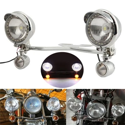 Passing Turn Signals Light Bar For Honda Shadow Spirit Aero Ace VLX VT750 VT1100 - Image 1 of 4