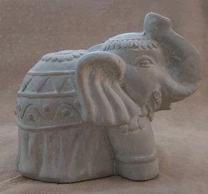 8.5" tall Elephant Decor Wild Animal Statue Garden Statue Decor Resin Heavy - Picture 1 of 12
