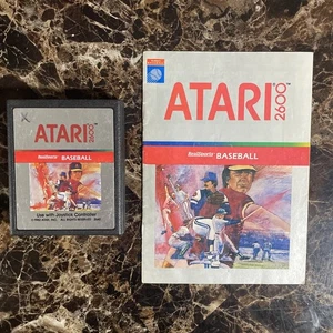 RealSports Baseball (Atari 2600 1982)  W / Manual Untested - Foto 1 di 4