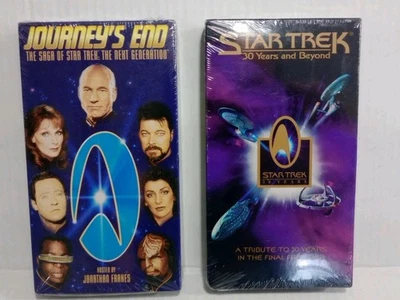 Star Trek TNG Journey's End & 30 Years and Beyond - VHS, Both NEW & Sealed  - Image 1 of 4