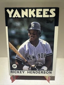 1986 Topps #500 Rickey Henderson Yankees Hof  - Imagen 1 de 2