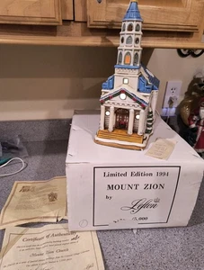 Lefton Mount Zion Church Limited Edition Urkunde OVP 1994 - Bild 1 von 17