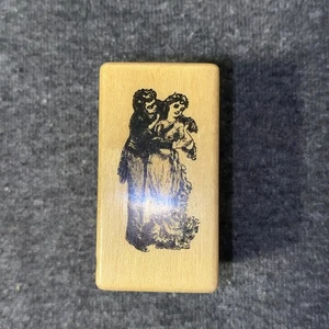 Vintage viktorianisches Paar - Holzstempel - Bild 1 von 5