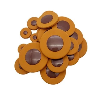 Complete Set of 25 PCS Brown Saxophone Leather Pads for Tenor Sax Replacement - Picture 1 of 12