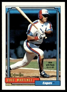 1992 O-Pee-Chee Dave Martinez Cincinnati Reds #309 - Picture 1 of 2