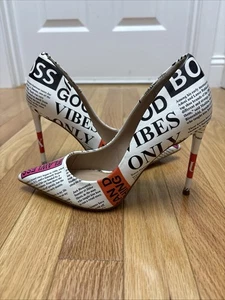 Scarpe decolte donna Steve Madden tacco misura 6,5 giornale "impeccabili" dichiarazione - Foto 1 di 7