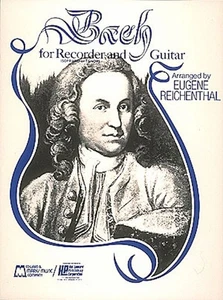 Bach for Soprano or Tenor C Recorder & Guitar Classical Duet Sheet Music Book - Picture 1 of 1