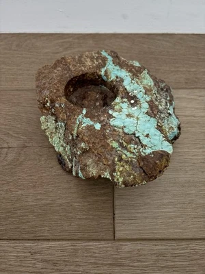 Candelabro geoda losa turquesa piedra natural votiva Foto 1 de 4