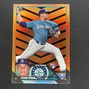 2023 Topps Update Juan Then #US112 Orange & Black Foil Parallel Rookie RC - Picture 1 of 2