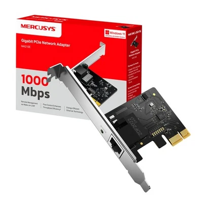 Mercusys TP Link MA210E Scheda di Rete Gigabit PCIe Connessione Ethernet RJ45 - Immagine 1 di 4