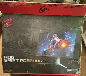 ROG SWIFT Gaming Monitor 4k 32" (PG32UQR)-damaged fix or for parts - Picture 1 of 7