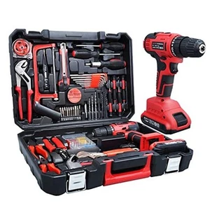 21V Max Cordless Drill/Driver Kit, Brushless, Tool Set with Drill and Red - Picture 1 of 8