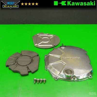 GENUINA OEM 1990 KAWASAKI NINJA ZX7 ZX750H CUBIERTA DE EMBRAGUE EXTERIOR CARCASA Foto 1 de 4