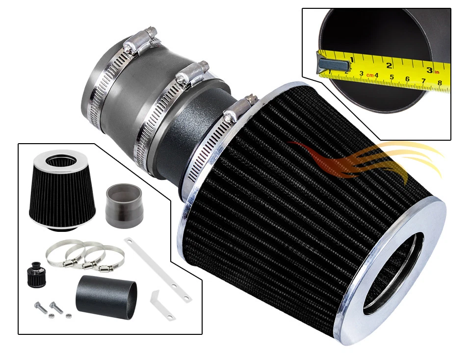 Sistema de admisión de aire Ram RW GRIS + filtro 1999-2005 VW Jetta Golf Beetle/Audi TT Foto 1 de 2