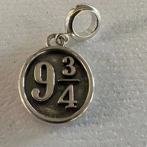 Harry Potter neun 3/4 Sterlingsilber Anhänger Charm - Bild 1 von 3