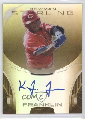 2013 Bowman Sterling Prospect Gold Refractor /50 Kevin Franklin #BSAP-KF Auto - Image 1 of 2