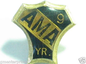 AMA 9 Year Motorcycle Pin ***Nicer than picture *** (#212) - Picture 1 of 1