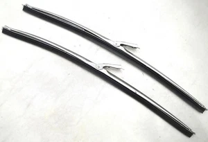 69 70 1969 1970 MERCURY COUGAR CAR WIPER BLADES STAINLESS 16 INCH NEW - Picture 1 of 7