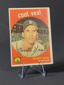 1959 Topps - #52 Coot Veal (RC) Detroit Tigers - Picture 1 of 2