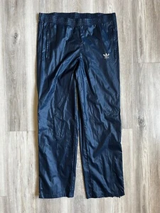 ADIDAS VTG PANTS 1990s NYLON VINTAGE RAINCOAT made TAIWAN size L - Picture 1 of 6