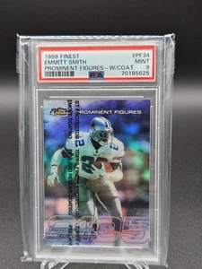 EMMITT SMITH 1999 FINEST #PF34 PROMINENTE FIGUREN REFRAKTOR SP #1287/2105 PSA 9 - Bild 1 von 2