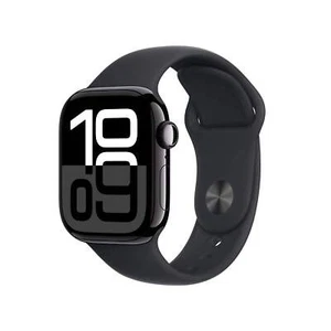 Apple Watch Series 10 MWWE3AM/A 42mm noir de jais S/M - Photo 1 sur 10