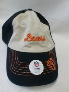 Chicago Bears NFL Equipo Ropa Sombrero Gorra Mujer Negro/Bronceado Ajustable Snap Back NUEVO - Imagen 1 de 10