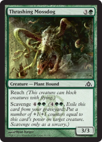Dragon's Maze - Thrashing Mossdog - Foil - Image 1 of 1