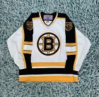 Grand maillot blanc ourson vintage années 90 BOSTON BRUINS NHL