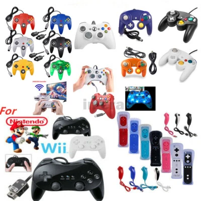 For Wii & Wii U & N64 & SNES & NGC & Xbox 360 Console Remote Controller Gamepad - Image 1 of 4