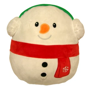 Squishmallow Official Kellytoy 2019 Plush Manny The Snowman 12" w/ Tush Tag - Picture 1 of 4