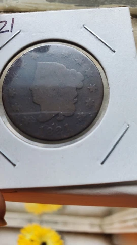 1821 CORONET HEAD LARGE CENT Cover