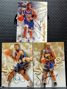 JIM JACKSON 1997-98 SKYBOX AUTOGRAPHICS +Calbert Cheaney+Jason Caffey - Picture 1 of 1