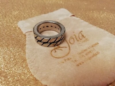 Anello Fascia Massiccia 21 Fascione Ruota Acciaio Idea Regalo Uomo Made in Italy - Immagine 1 di 4