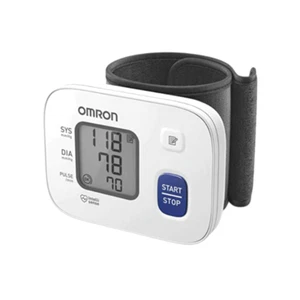 OMRON HEM-6161 Automatic Wrist Blood Pressure Monitor with Cuff Wrapping Guide - Picture 1 of 4