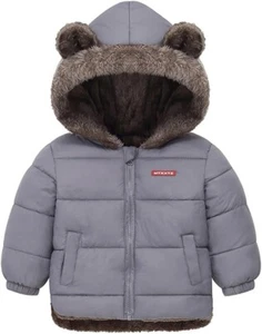 Fairy Baby Infant Baby Winter Coat Cute Teddy Bear Hooded Jacket Warm Fleece Out - Picture 1 of 3