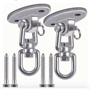 Ceiling Swing Mount Stainless Steel Swing Hangers Free Swivel Swing Hooks for... - Picture 1 of 6