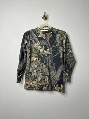 Vintage 90s Mossy Oak Camo Hunting Long Sleeve Shirt Youth XL - Image 1 of 4