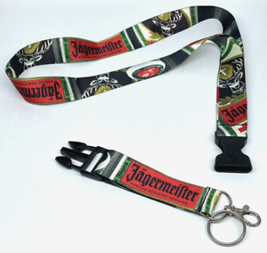 Jagermeister Lanyard Detachable Clip Keychain Ring NWOT