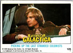 1978 Topps Battlestar Galactica #125 Picking Up the Last Stranded Colonists - Bild 1 von 2