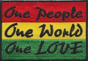 50 Pcs Rasta One People Flag (RYG) Embroidered Patches 3"x2" iron-on - Picture 1 of 1