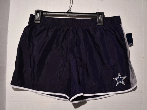 New Dallas Cowboys Authentic Apparel Women’s Jogging/Run/Swim Shorts - Large NWT Cover