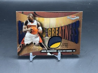 Parche de camiseta Fleer Patchworks Courting Greatness/150 Jason Richardson 2003-04 Foto 1 de 2