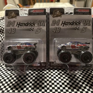 2010 Action Dale Earnhardt Jr. 1:64 Monster Truck National Guard Lot of 2 NIP - Picture 1 of 7