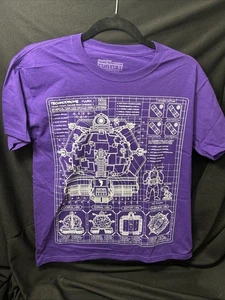 Teenage Mutant Ninja Turtles Technodrome Purple T-Shirt Loot Crate  Small - Picture 1 of 3