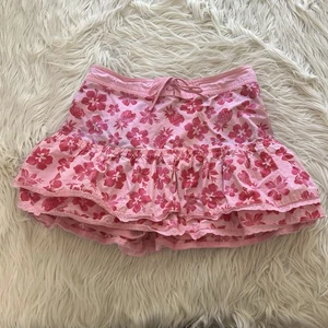 Vintage Limited Too Pineapple Floral Hawaiian Mini Skort Skirt Girls Size 18 - Picture 1 of 7