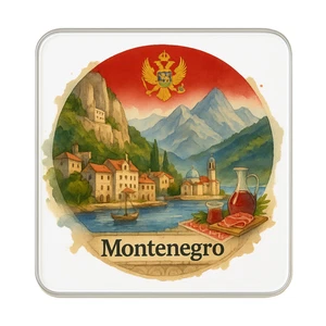 Imán de nevera Montenegro | Regalo coleccionable recuerdo de viaje - Imagen 1 de 5