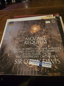Mozart REQUIEM BBC Symphony Orchestra Sir Colin Davis LP Excellent Vinyl + Cover - Foto 1 di 1